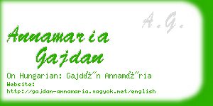 annamaria gajdan business card